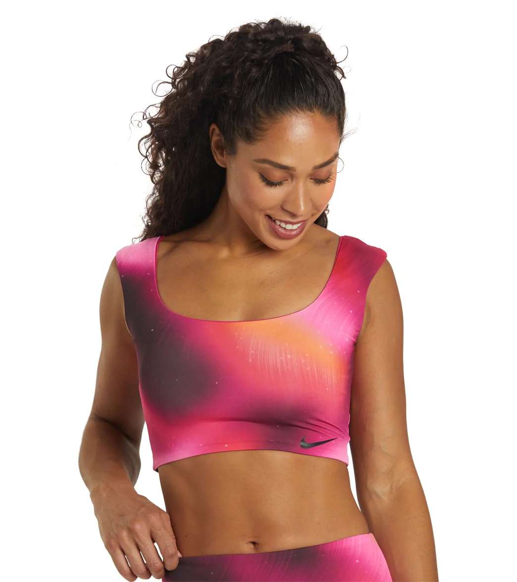 Nike Women's Aurora Reversible Crop Bikini Top