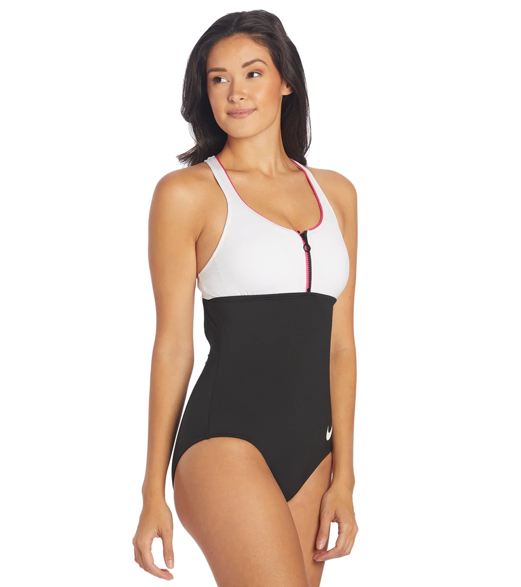 Nike Women's Colorblock Racerback One Piece Swimsuit - Image 16