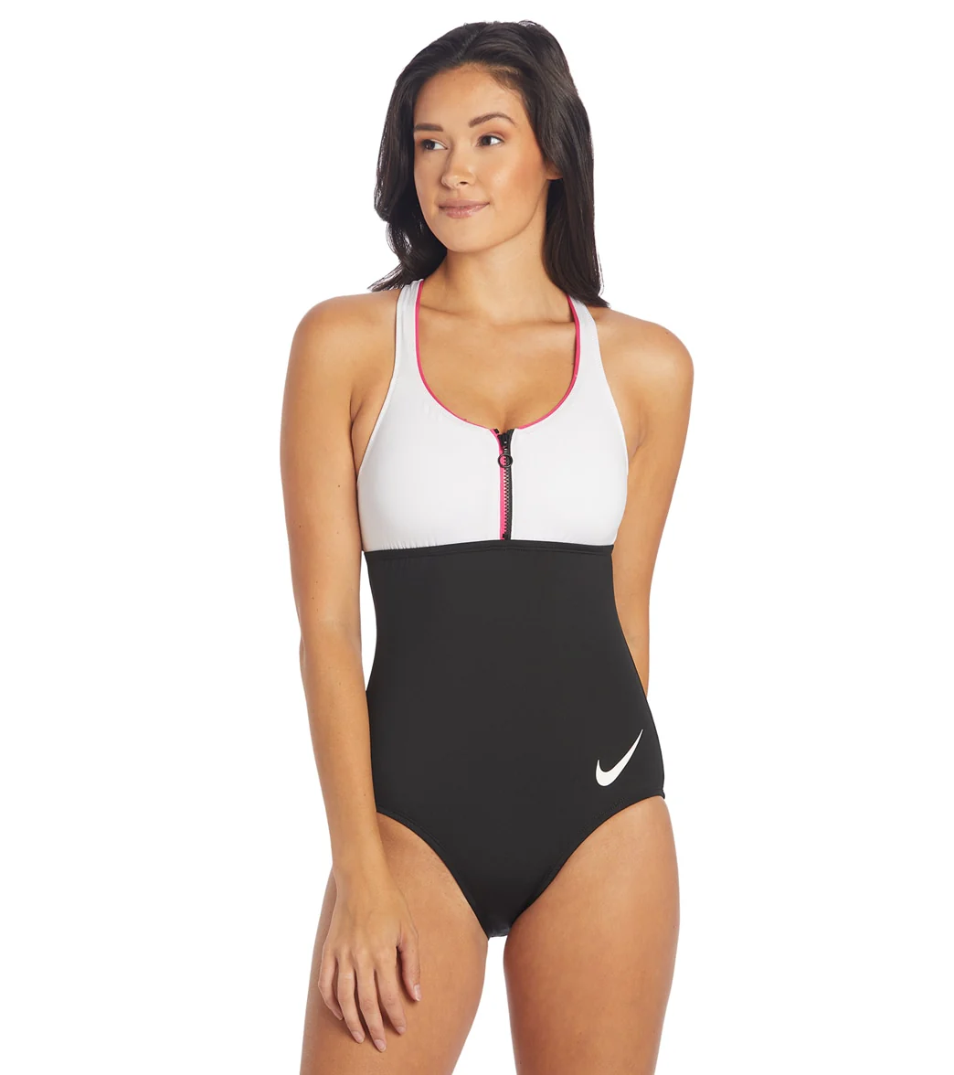 Nike Women's Colorblock Racerback One Piece Swimsuit - Image 22
