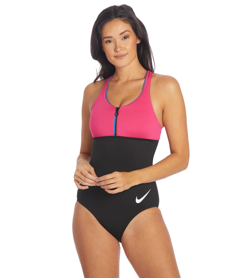 Nike Women's Colorblock Racerback One Piece Swimsuit - Image 7