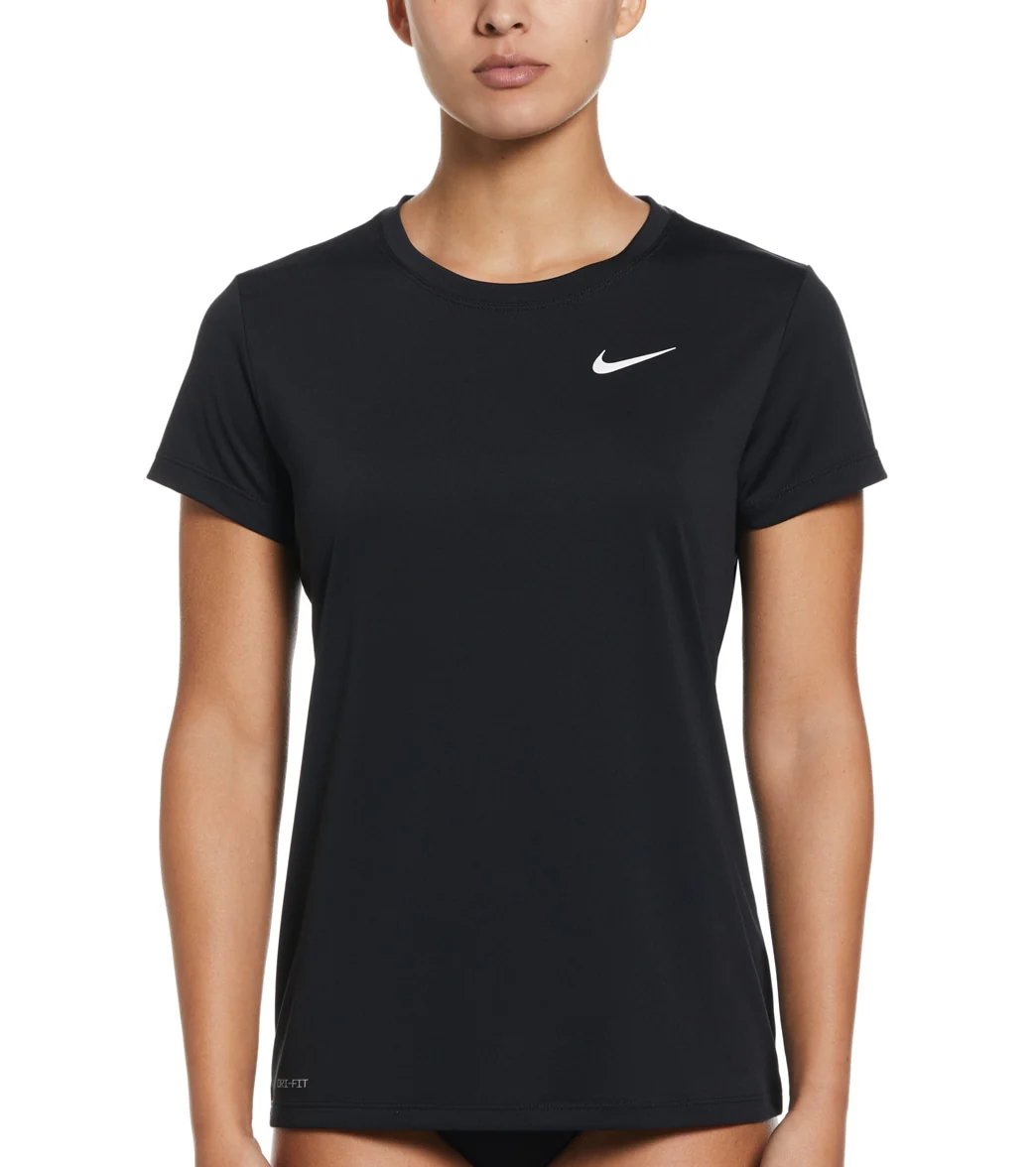 Nike Women's Essential Hydro Short Sleeve Swim  Shirt - Image 2