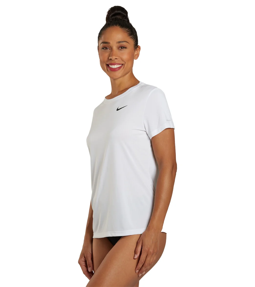 Nike Women's Essential Hydro Short Sleeve Swim  Shirt - Image 34