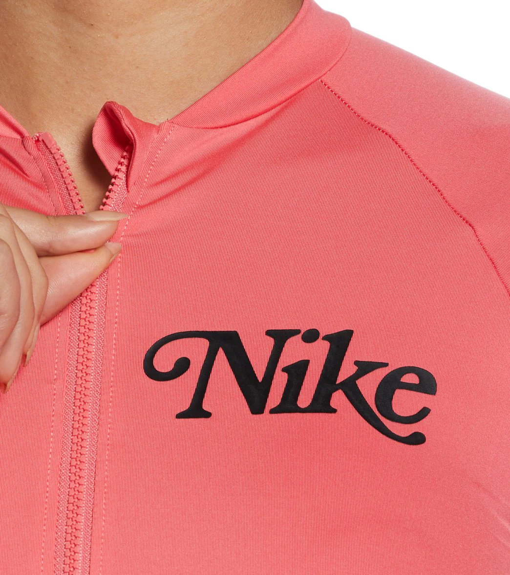 Nike Women's Essential Logo Long Sleeve Zip Cover Up - Image 20
