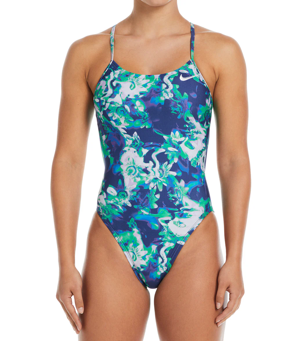 Nike Women's Hydrastrong Multi Print Cut Out One Piece Swimsuit - Image 43
