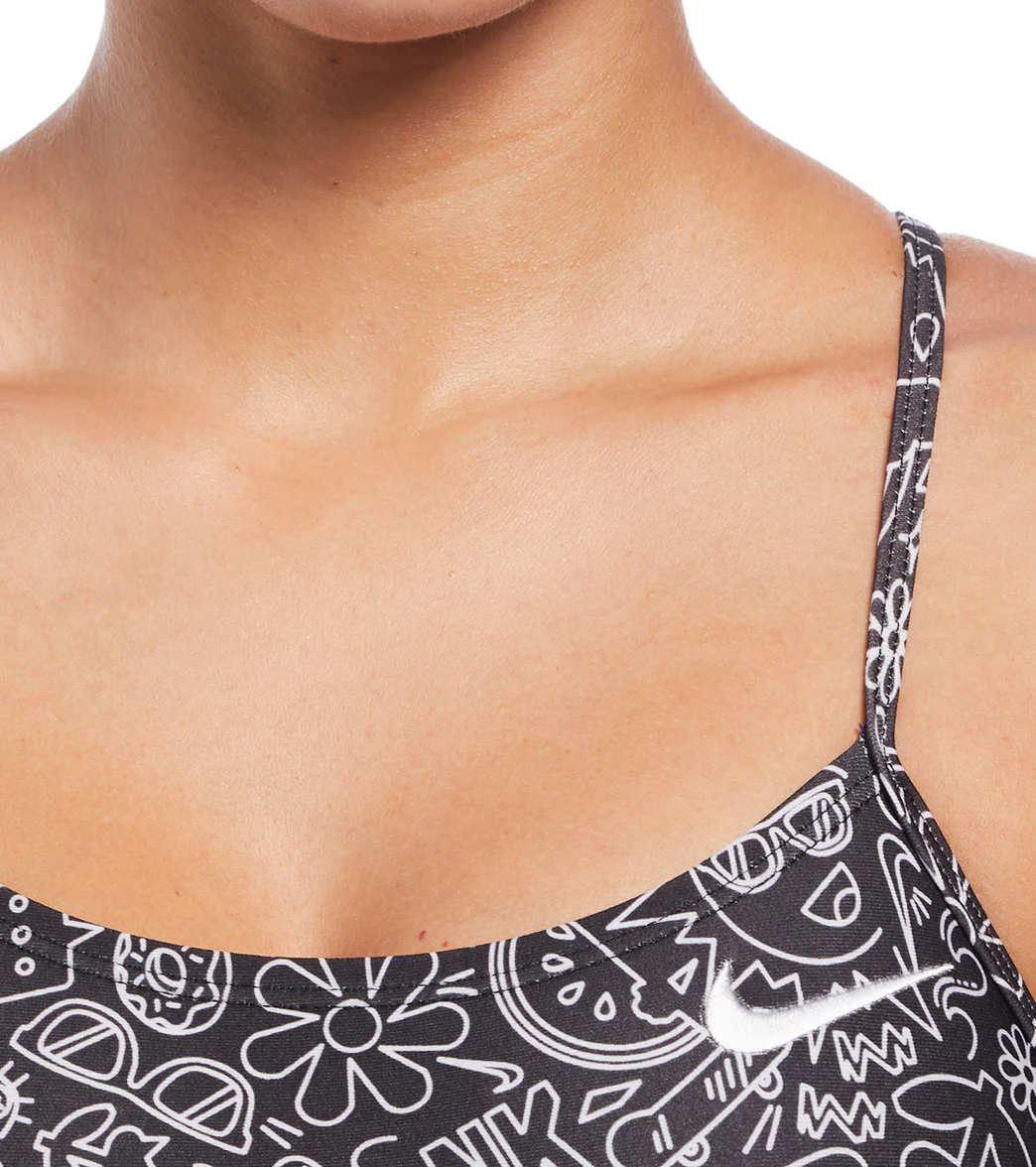 Nike Women's Hydrastrong Multi Print Cut Out One Piece Swimsuit - Image 52