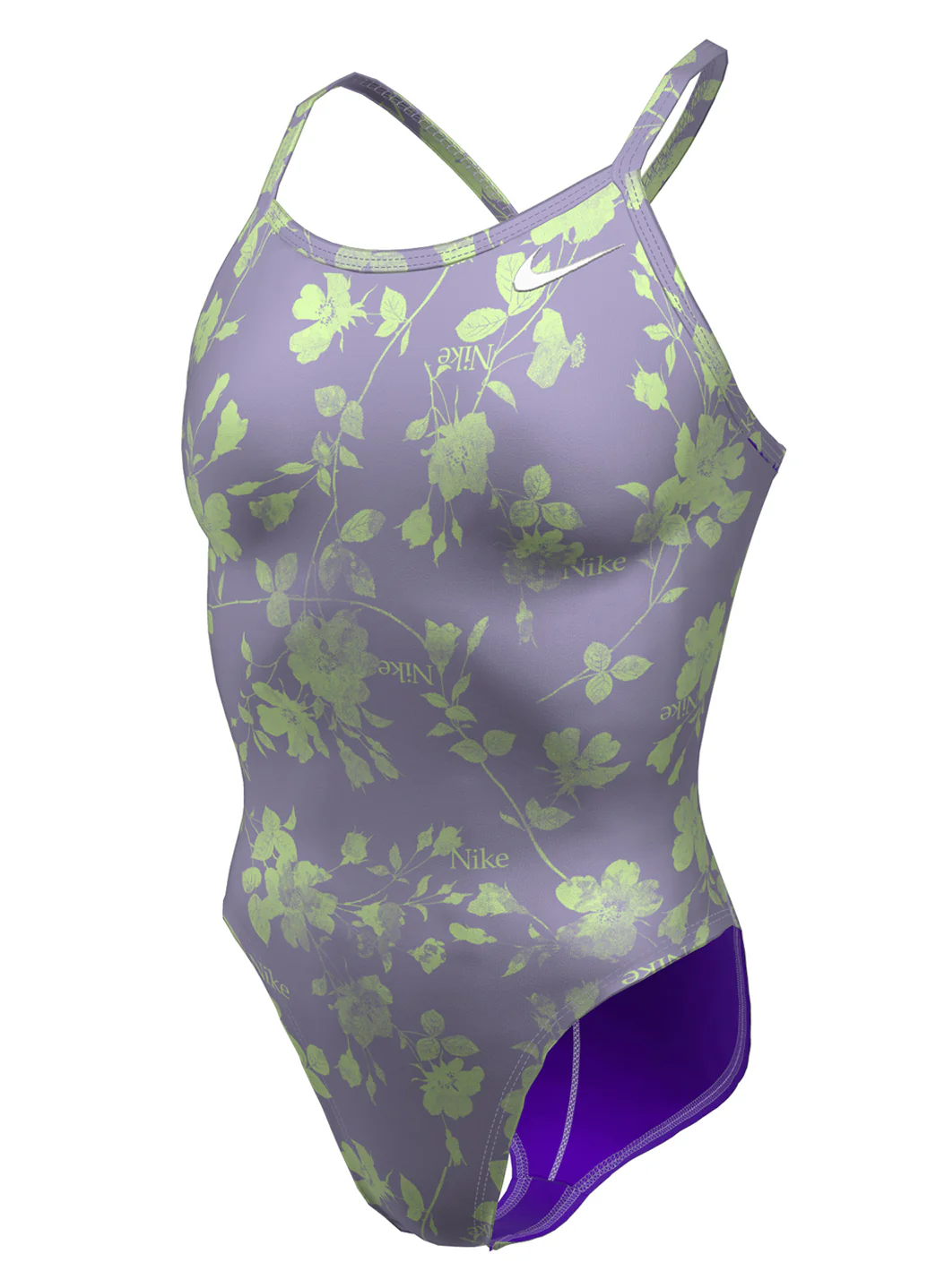 Nike Women's HydraStrong Multi Print Racer Back One Piece Swimsuit - Image 6