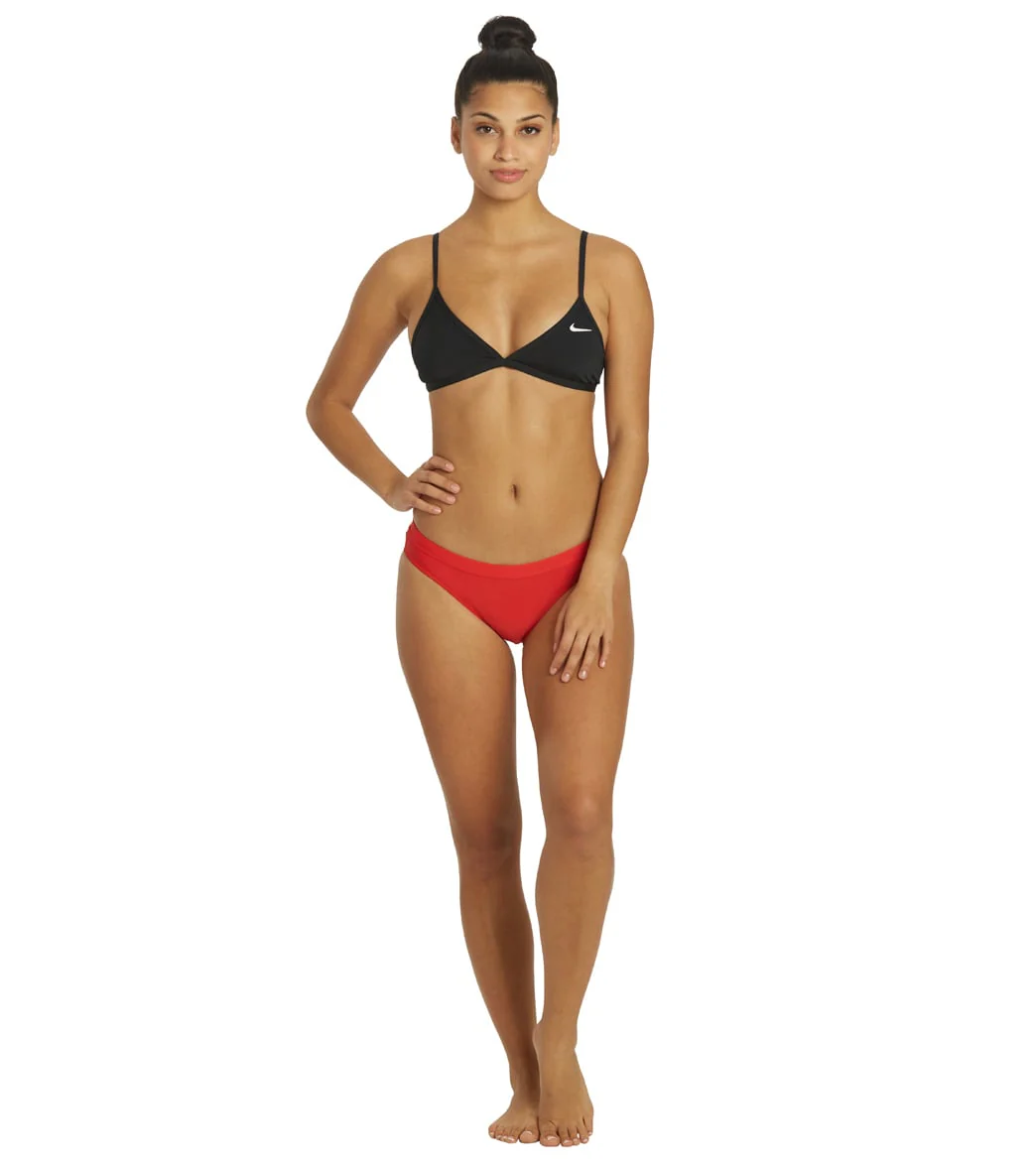 Nike Women's HydraStrong Solid Tie Back Bikini Top - Image 20