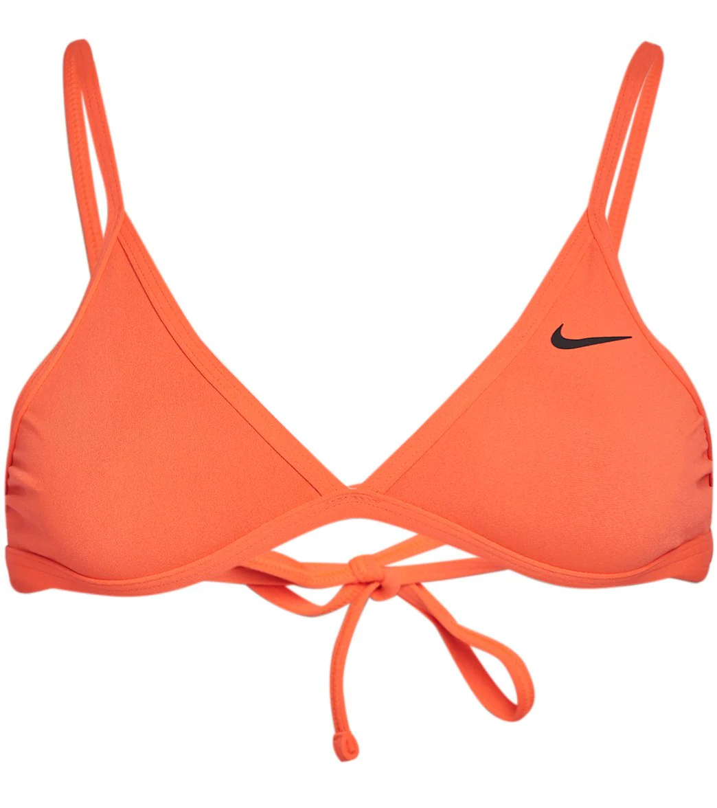 Nike Women's HydraStrong Solid Tie Back Bikini Top - Image 36