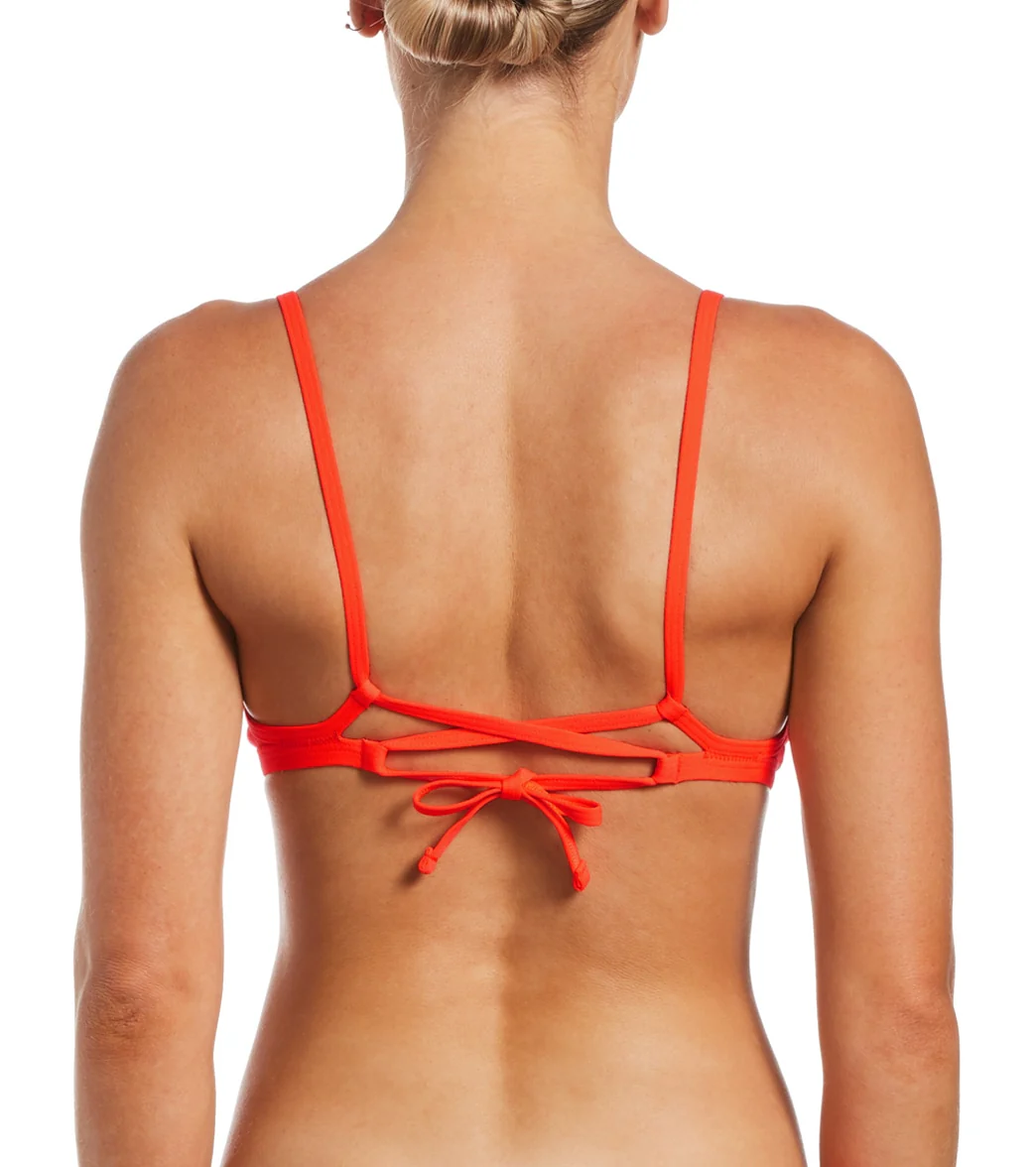 Nike Women's HydraStrong Solid Tie Back Bikini Top - Image 39