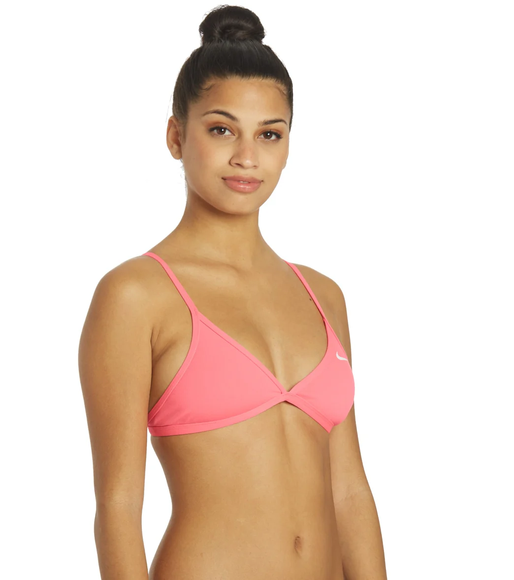 Nike Women's HydraStrong Solid Tie Back Bikini Top - Image 43