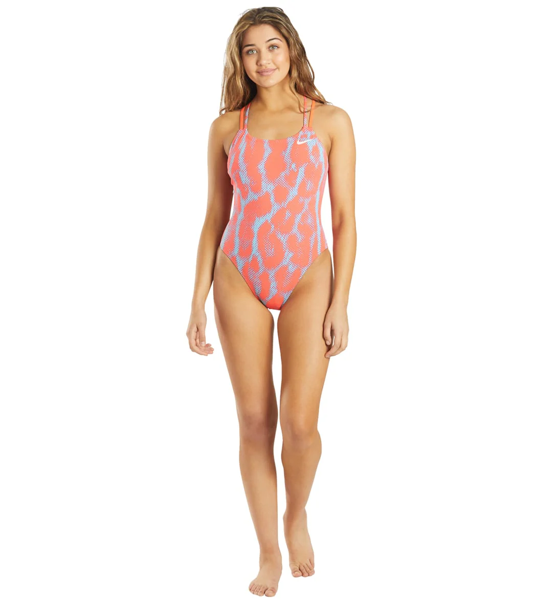 Nike Women's HydraStrong Spider Back Printed One Piece Swimsuit - Image 4