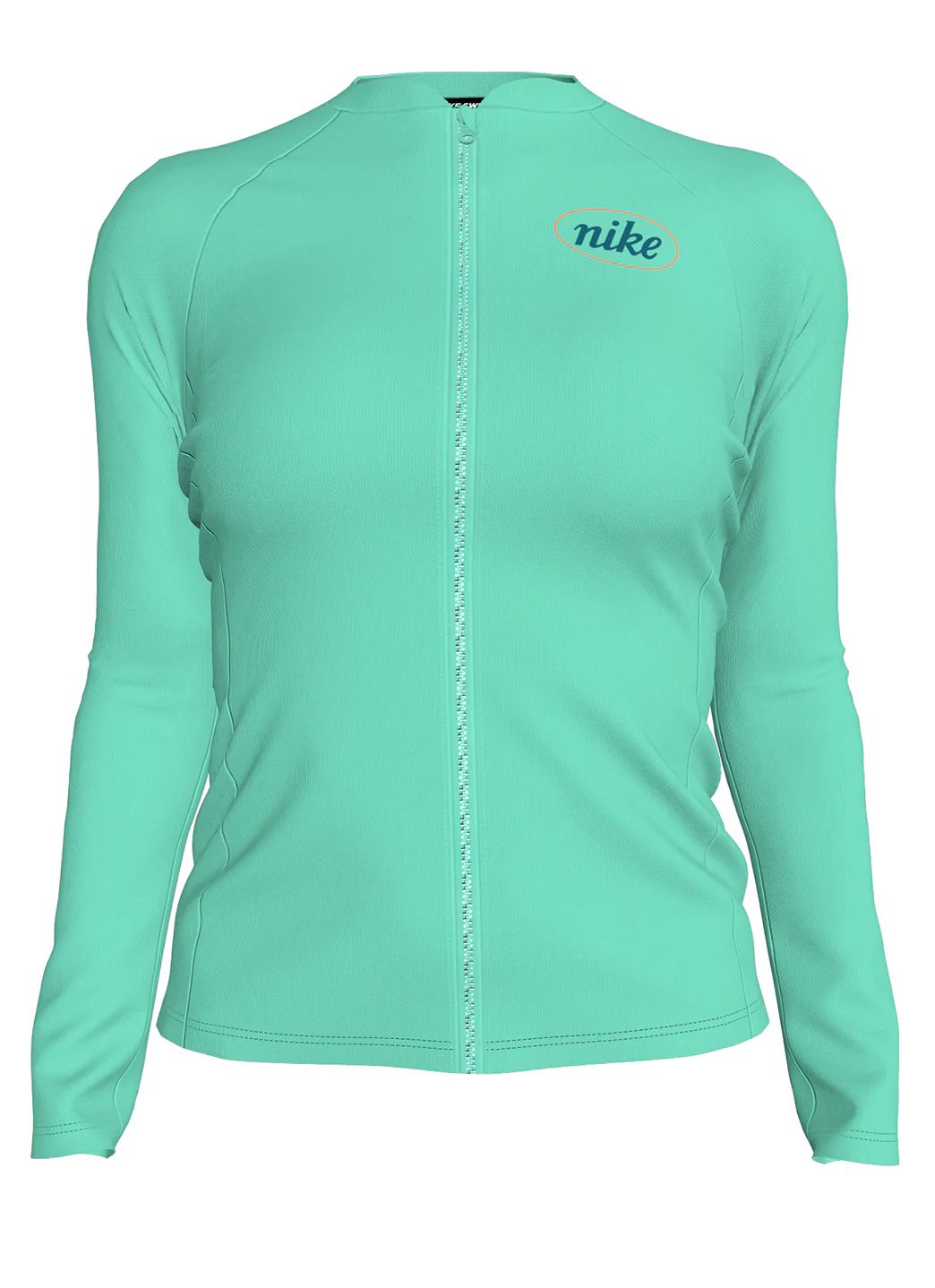 Nike Women's Long Sleeve Zip Hydro Rash Guard - Image 18