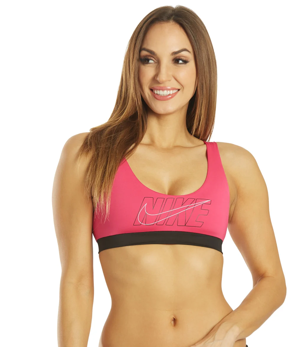 Nike Women's Multi Logo Scoop Neck Bikini Top - Image 14