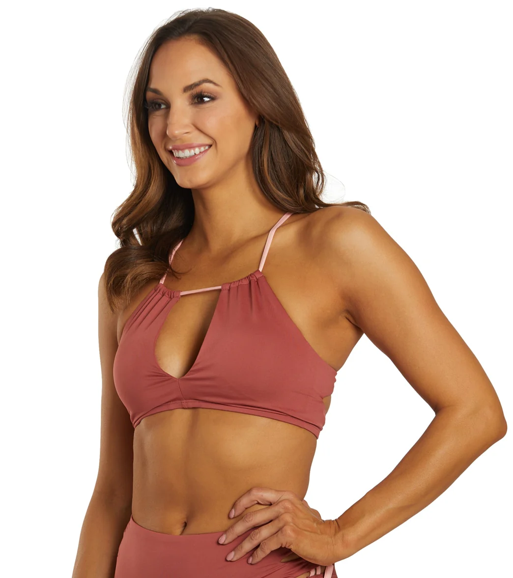 Nike Women's Solid Lace-Up High Neck Bikini Top - Image 19