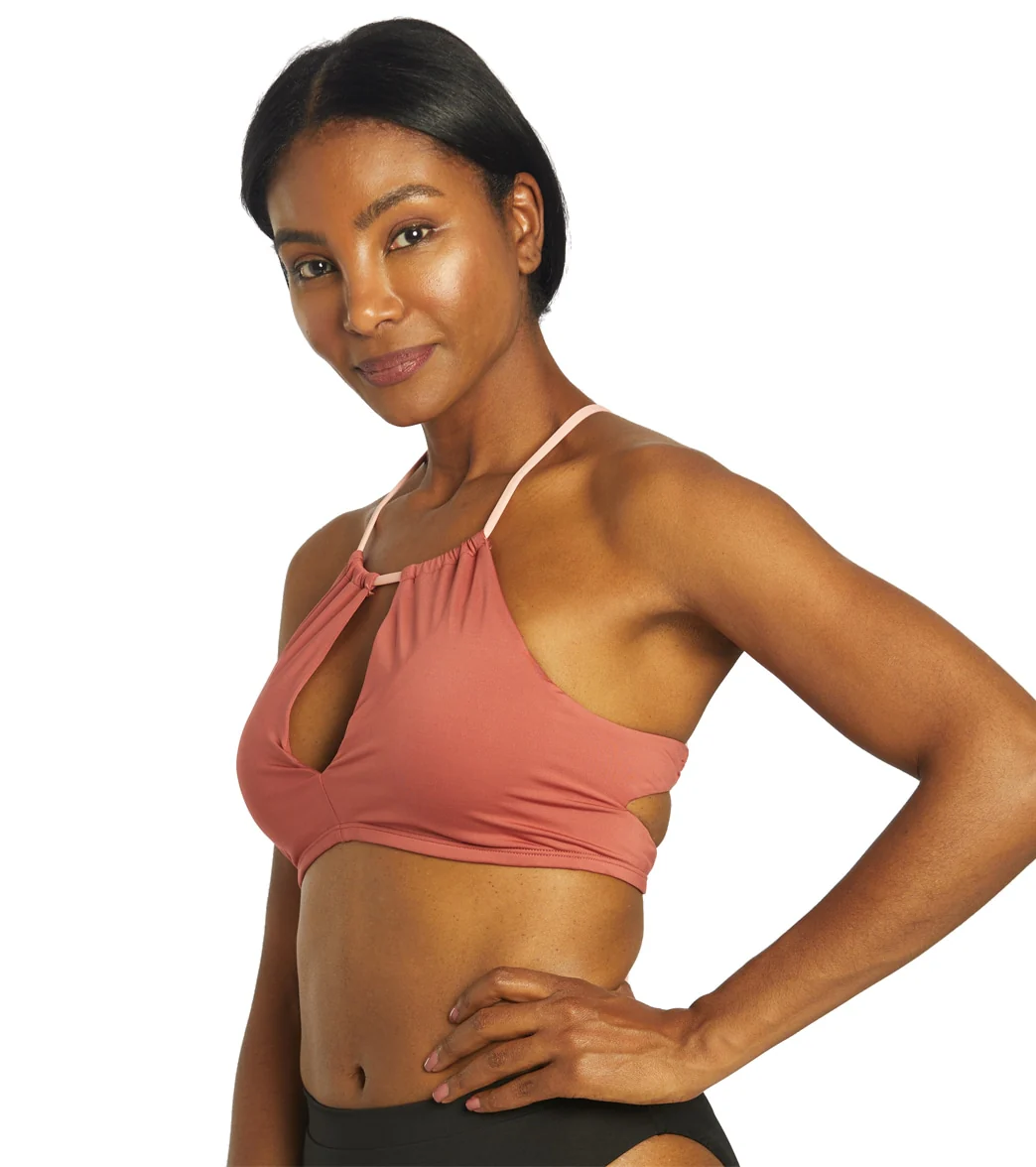 Nike Women's Solid Lace-Up High Neck Bikini Top - Image 20