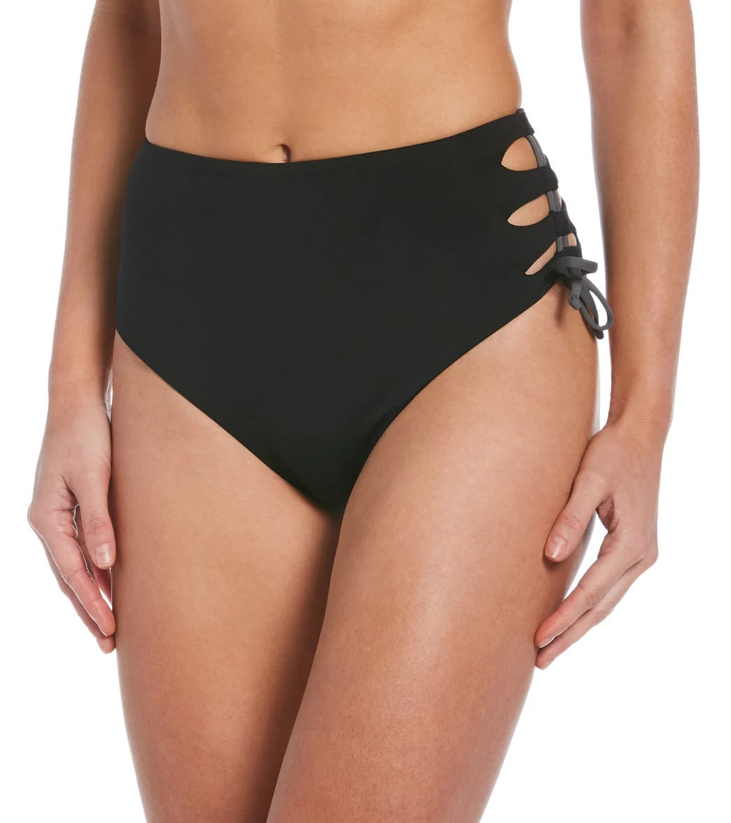 Nike Women's Solid Lace-Up High Waist Cheeky Bottom - Image 10