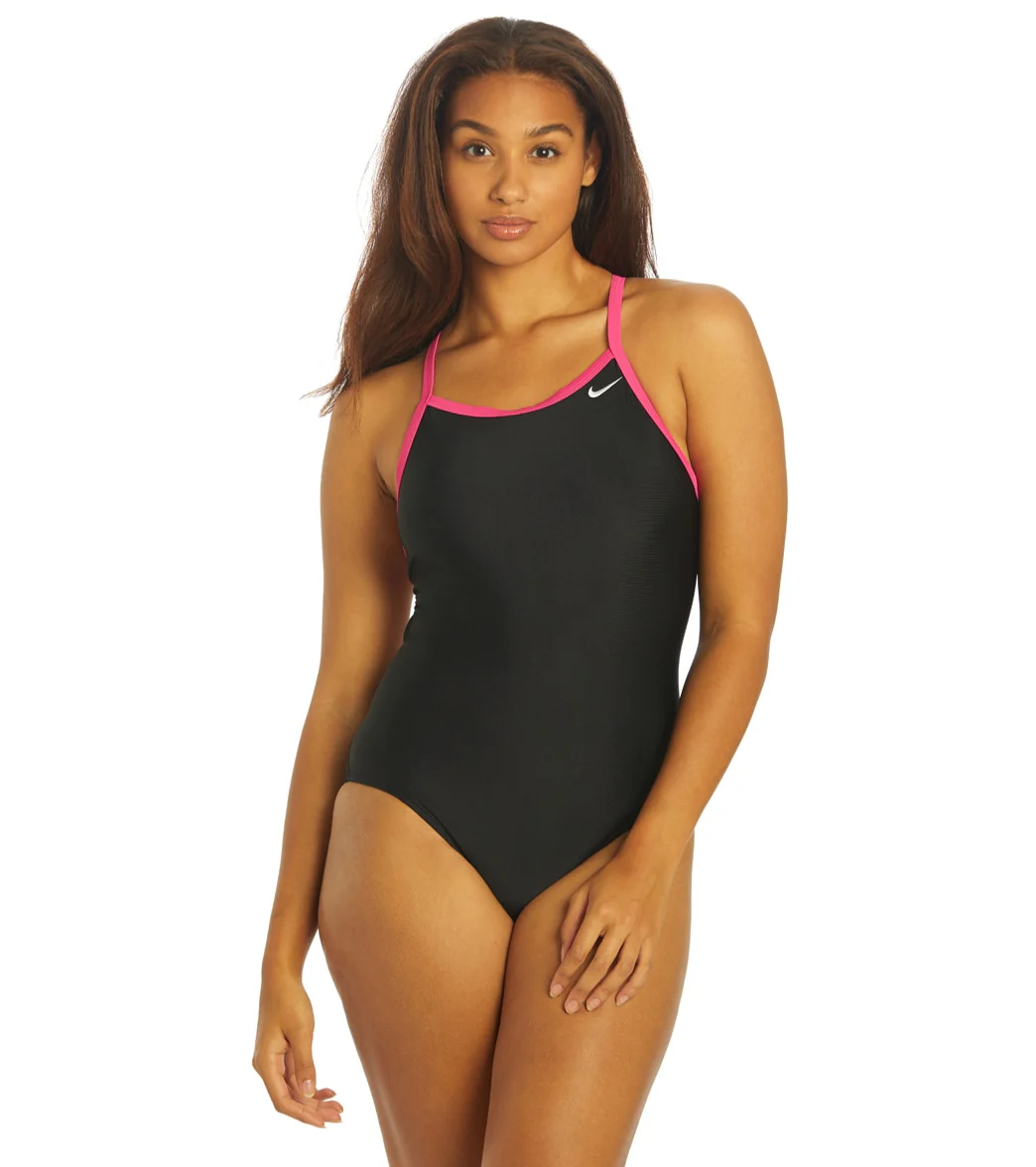 Nike Women's Solid Racerback One Piece Swimsuit - Image 8