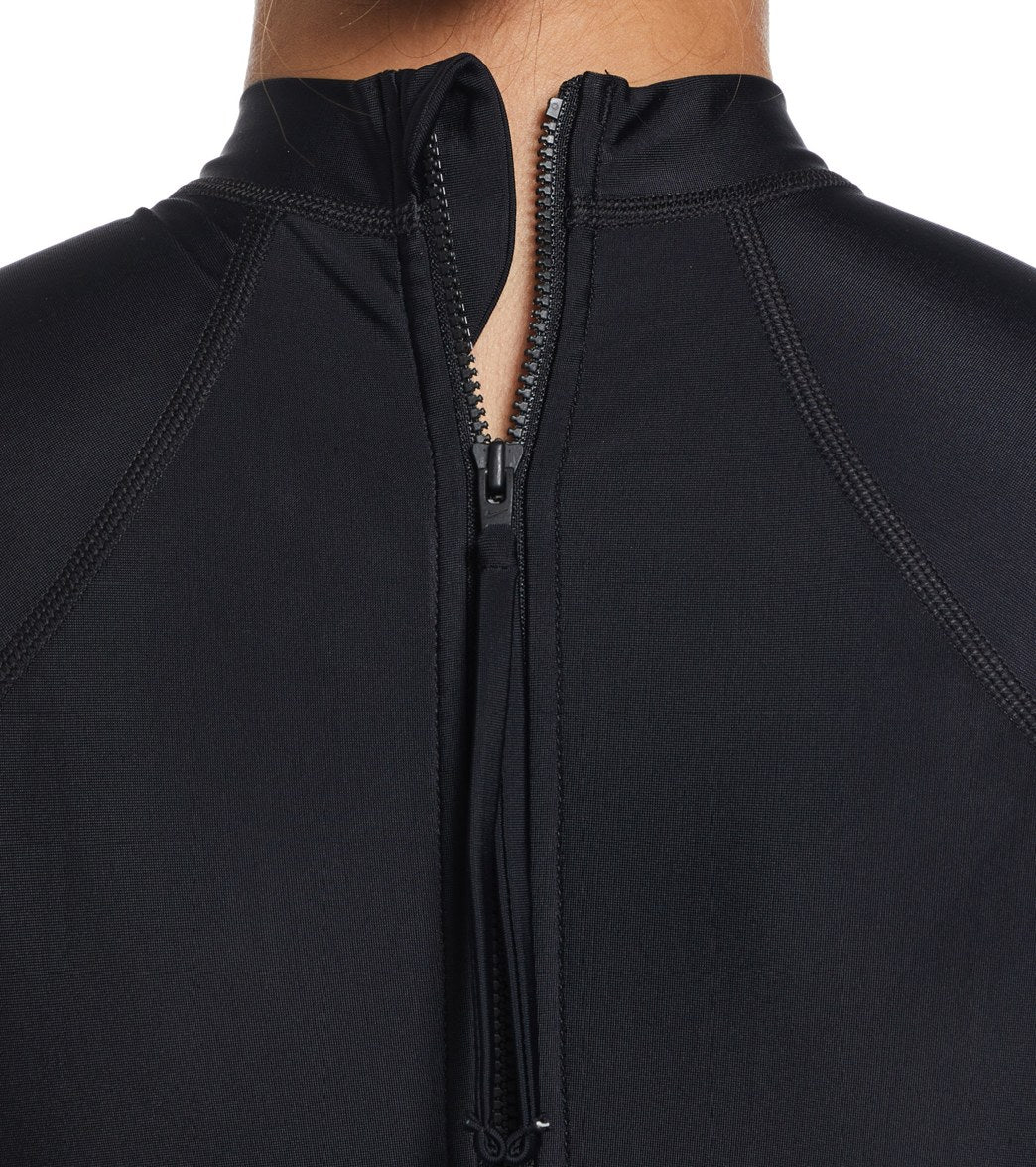 Nike Women's Solid Victory Long Sleeve One Piece Swimsuit - Image 16