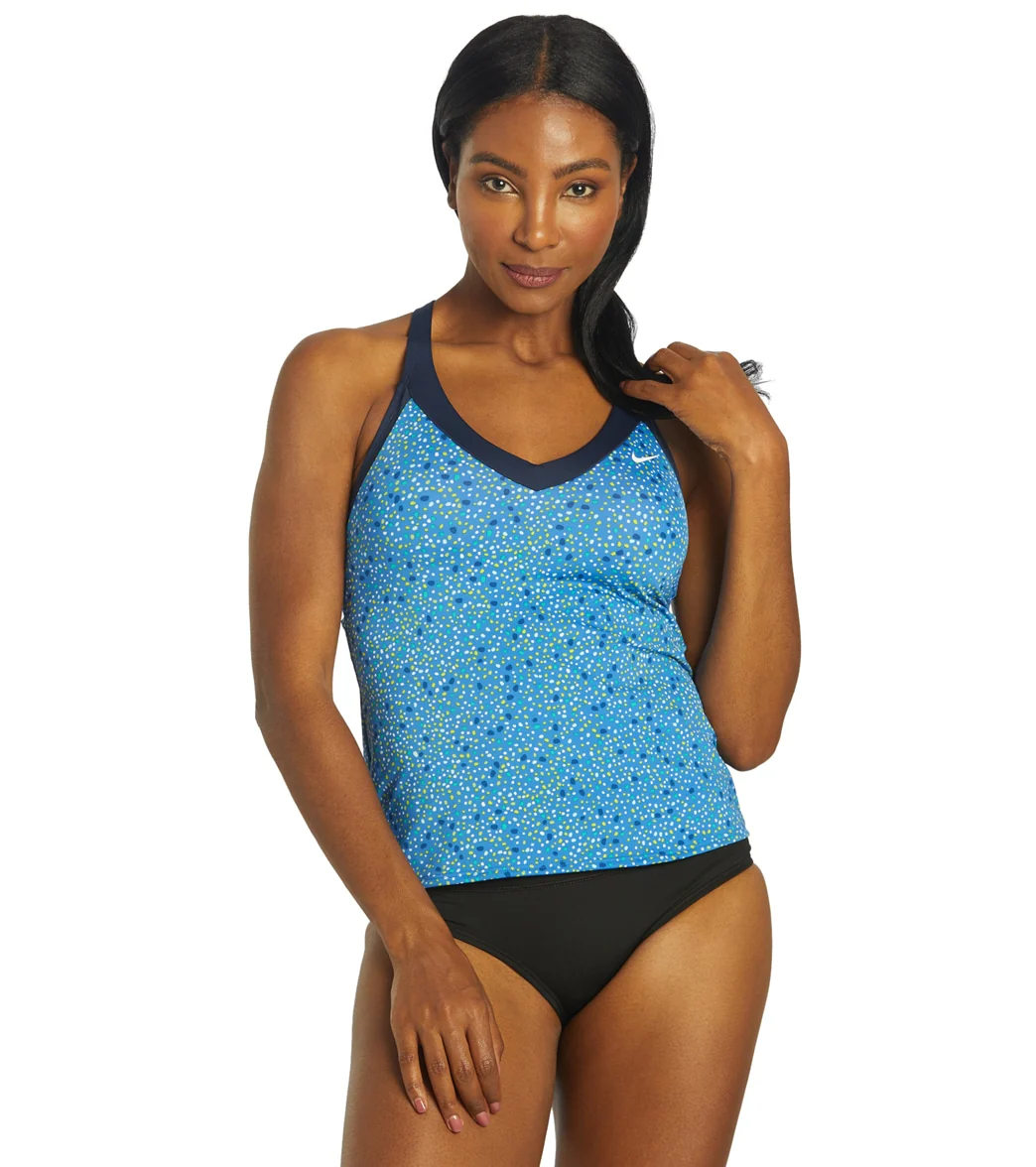 Nike Women's Water Dots V-Neck Tankini Top - Image 14