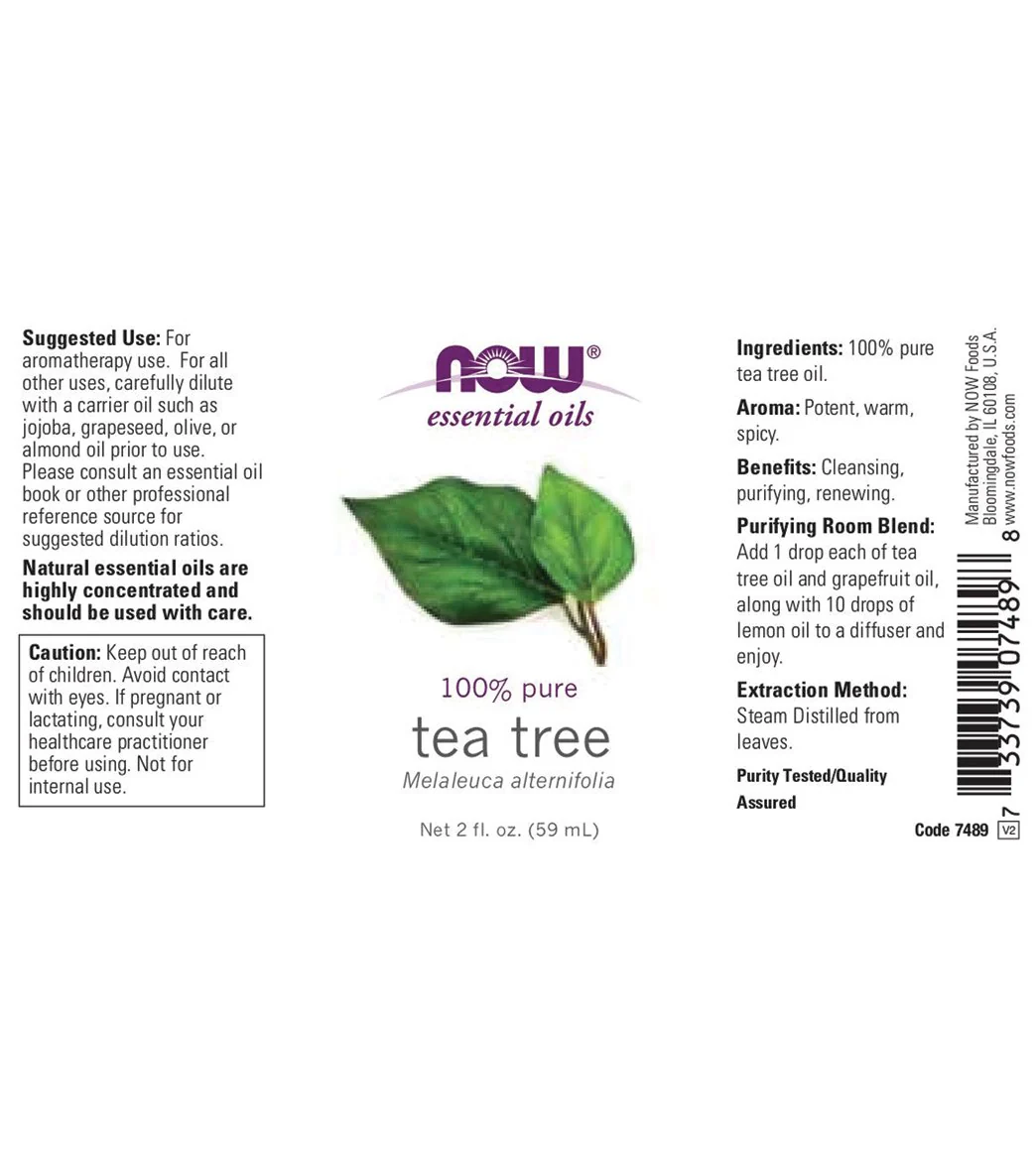 NOW 100% Pure Tea Tree Oil 2 oz - Image 2