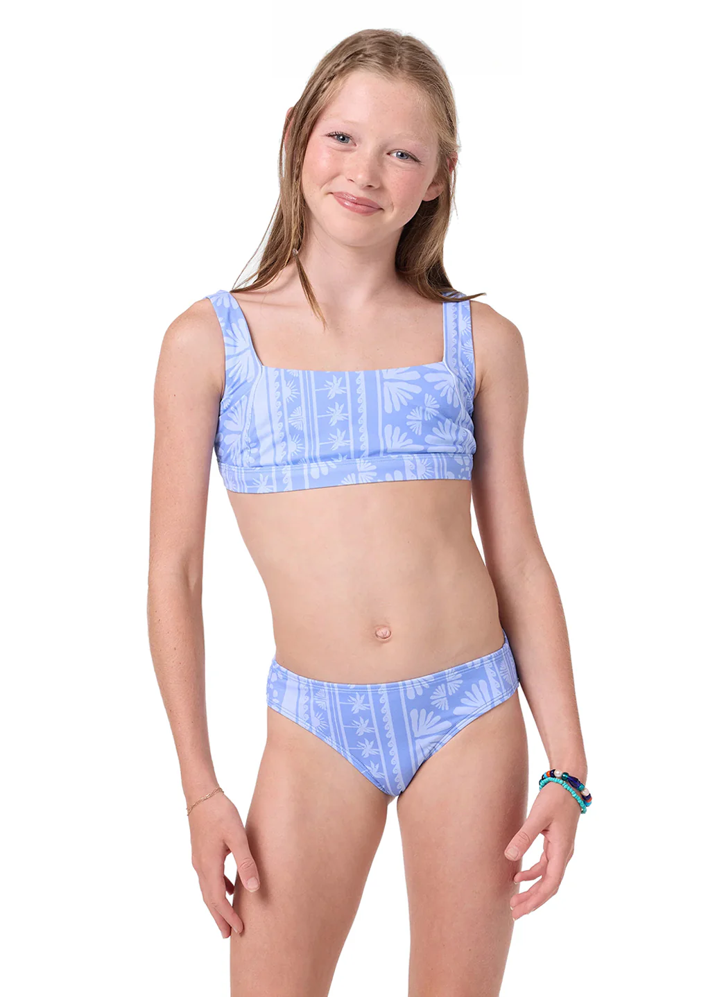 O'Neill Girls' Surf Abstract Square Neck Tank Two Piece Bikini Set (Big Kid) - Image 3