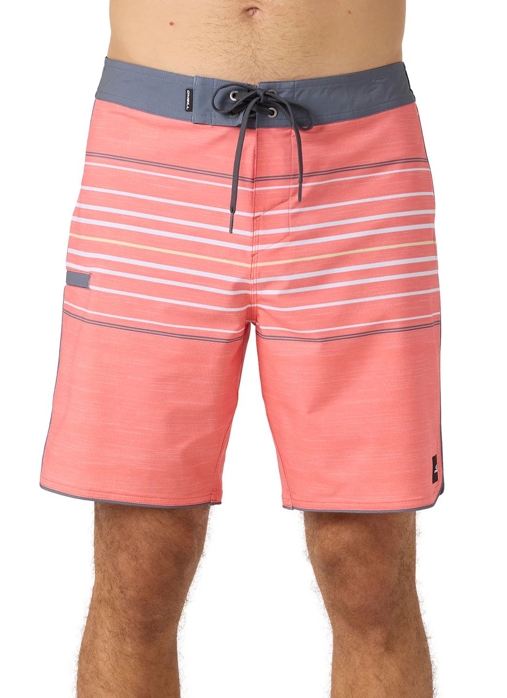 O'Neill Men's 18" Hyperfreak Heat Stripe Scallop Board Shorts - Image 7