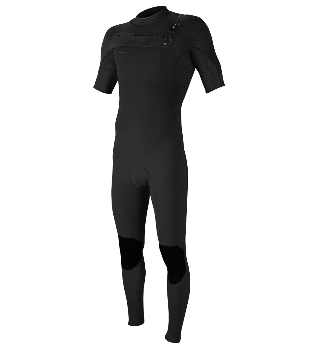 O'Neill Men's Hyperfreak 2MM Chest Zip Short Sleeve Fullsuit Blk/Blk - Image 4