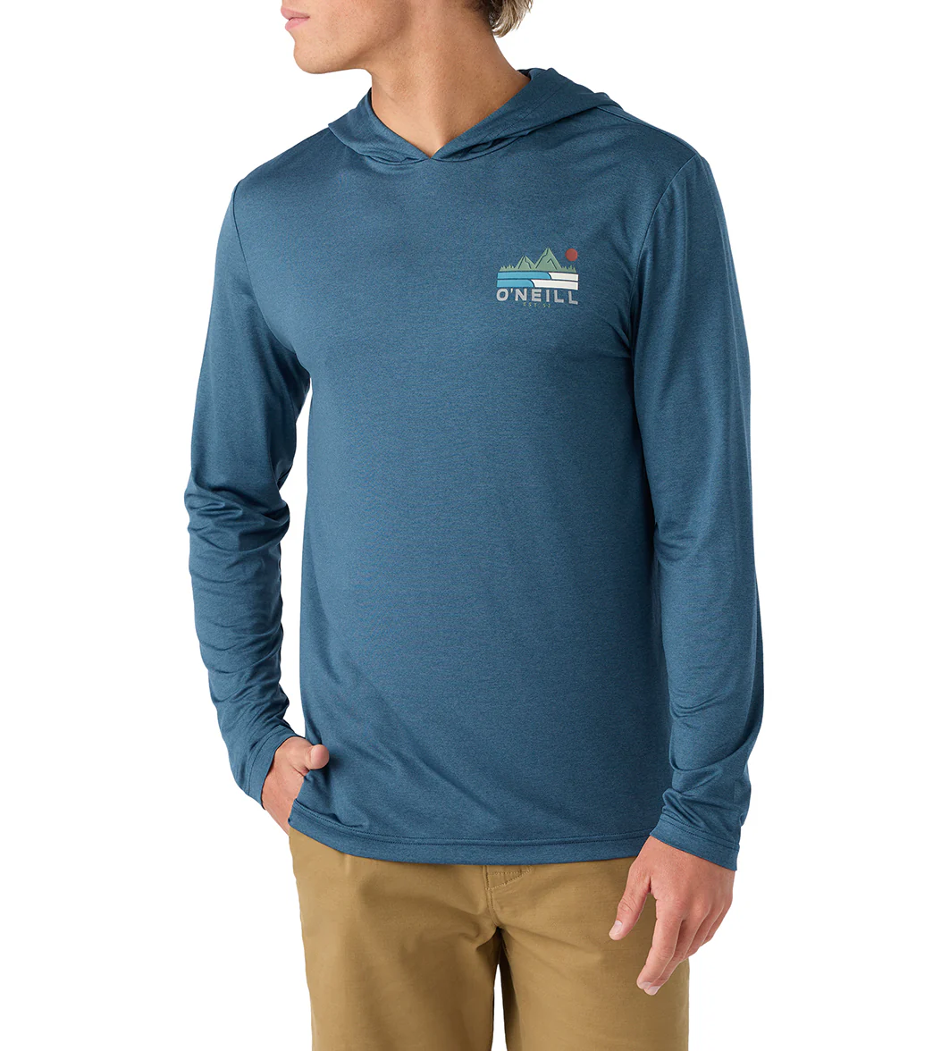O'Neill Men's Traveler UPF Pullover Hooded Long Sleeve Surf Shirt - Image 6