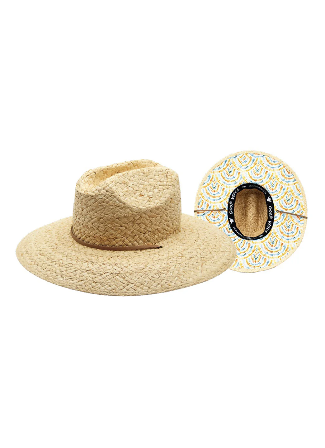 Peter Grimm Water Color Crushable Packable Adjustable Lifeguard Hat - Image 3