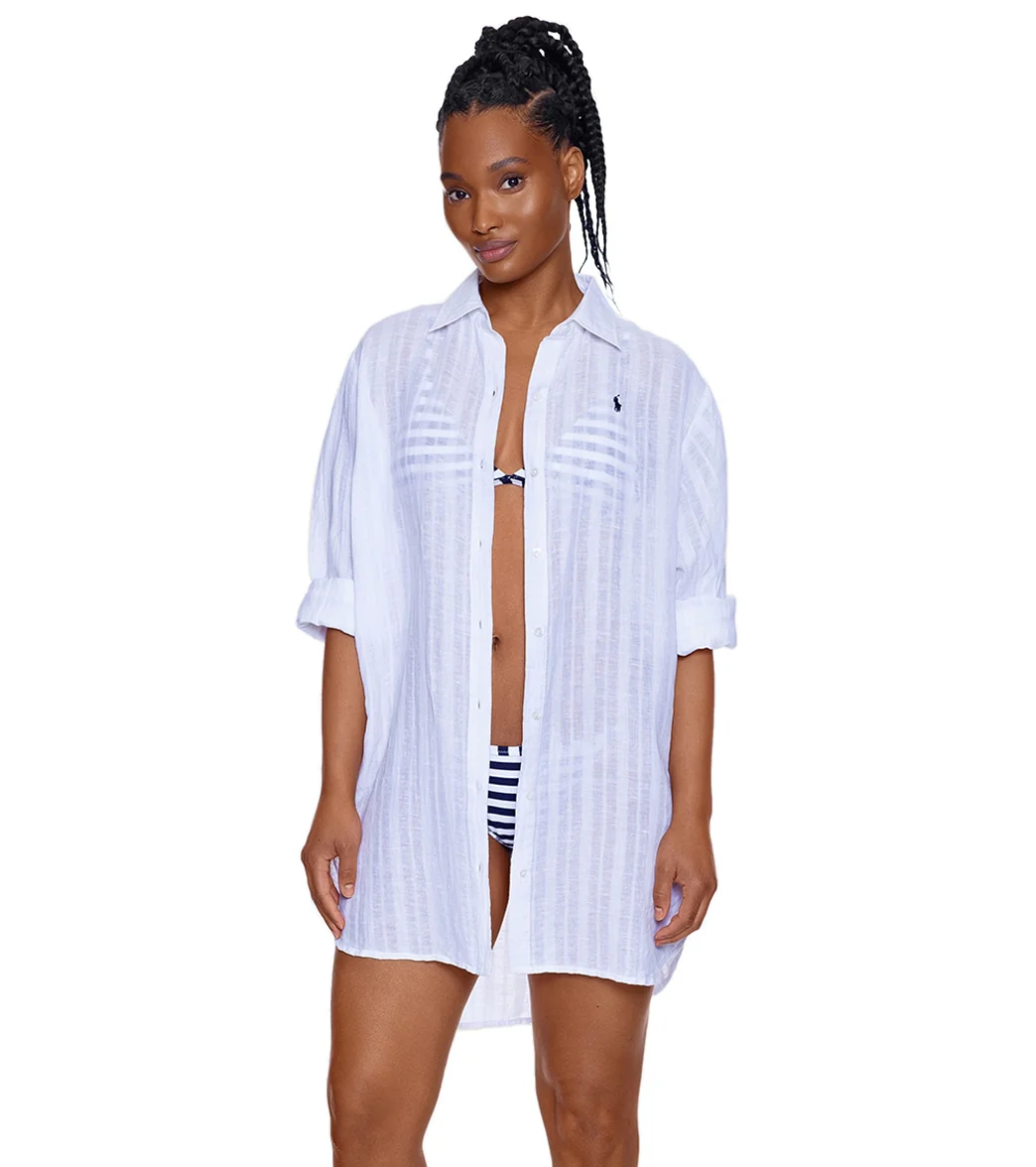 Polo Ralph Lauren Women's Boyfriend Shirt - Image 10