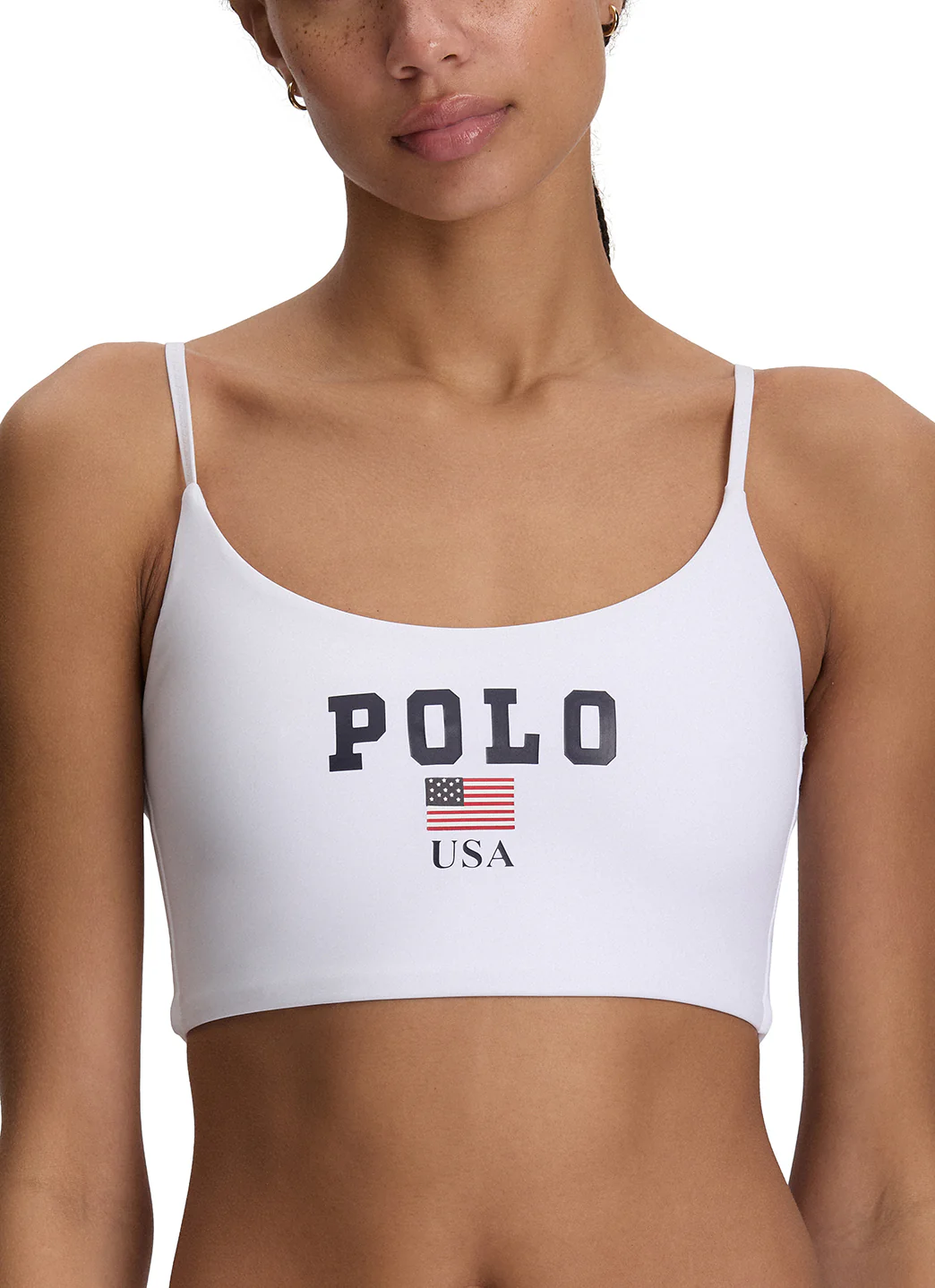 Polo Ralph Lauren Women's USA Logo Cami Crop Top - Image 7
