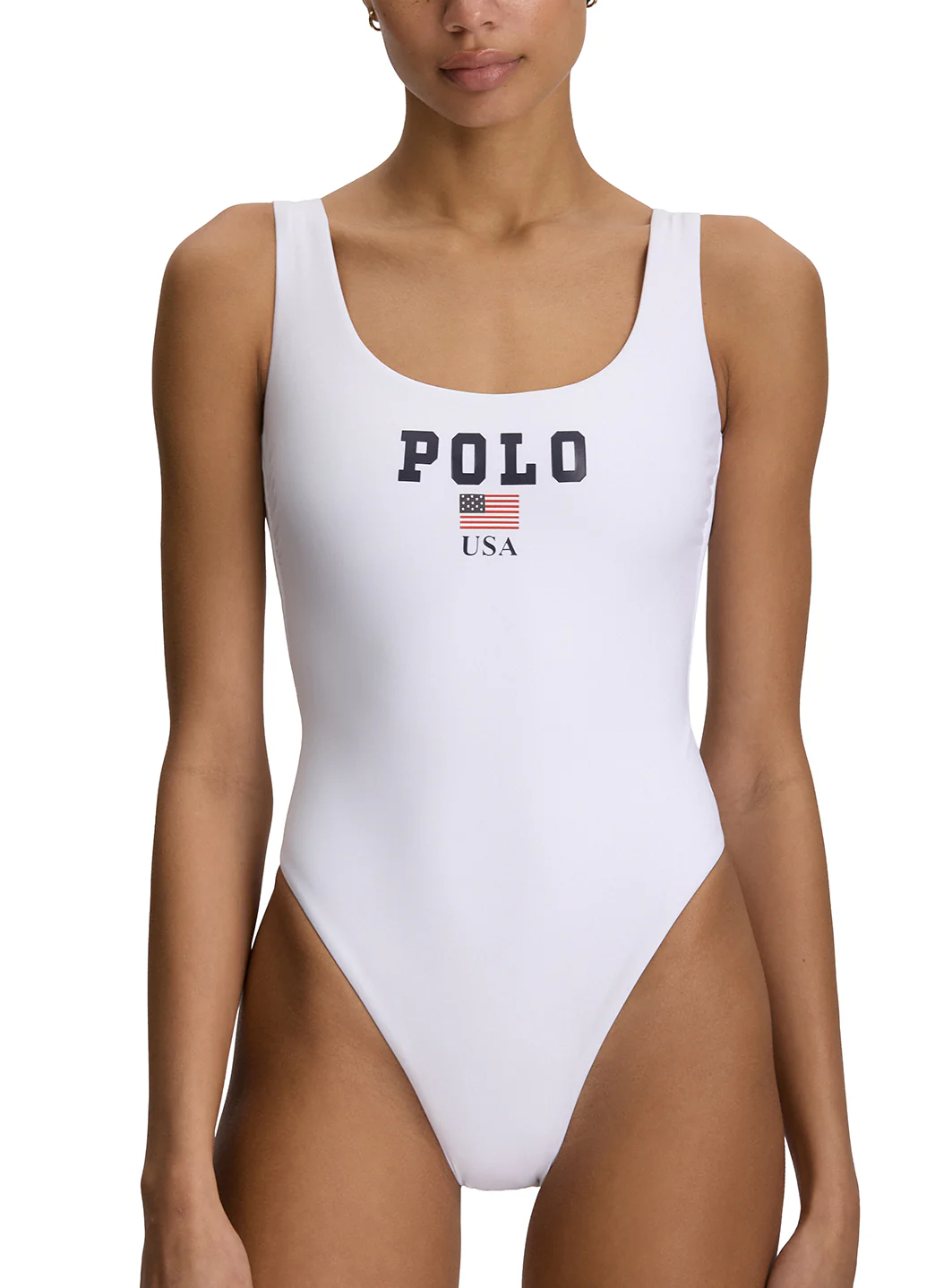 Polo Ralph Lauren Women's USA Logo Scoop Tank One Piece Swimsuit - Image 6