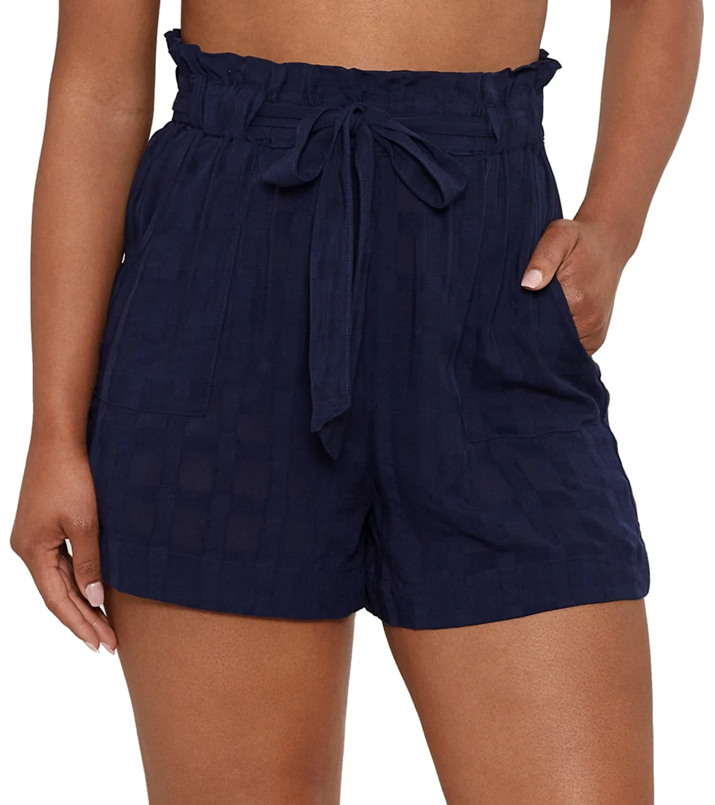 Polo Ralph Lauren Women's Woven Plaid Beachwear Tie Shorts - Image 6