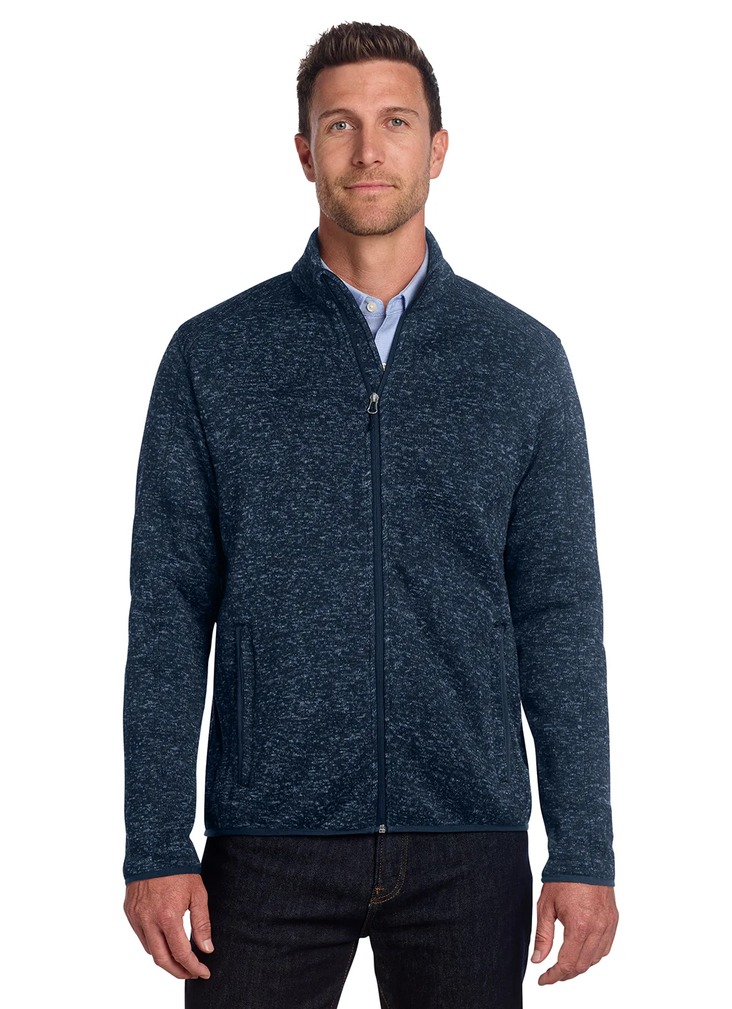 Port Authority Men's Sweater Fleece Jacket - Image 9