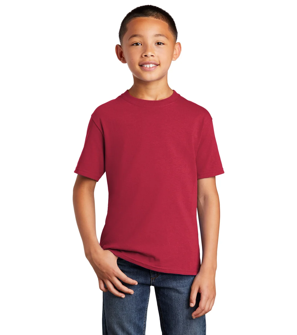 Port & Company Youth Core Cotton Short Sleeve Tee - Image 37