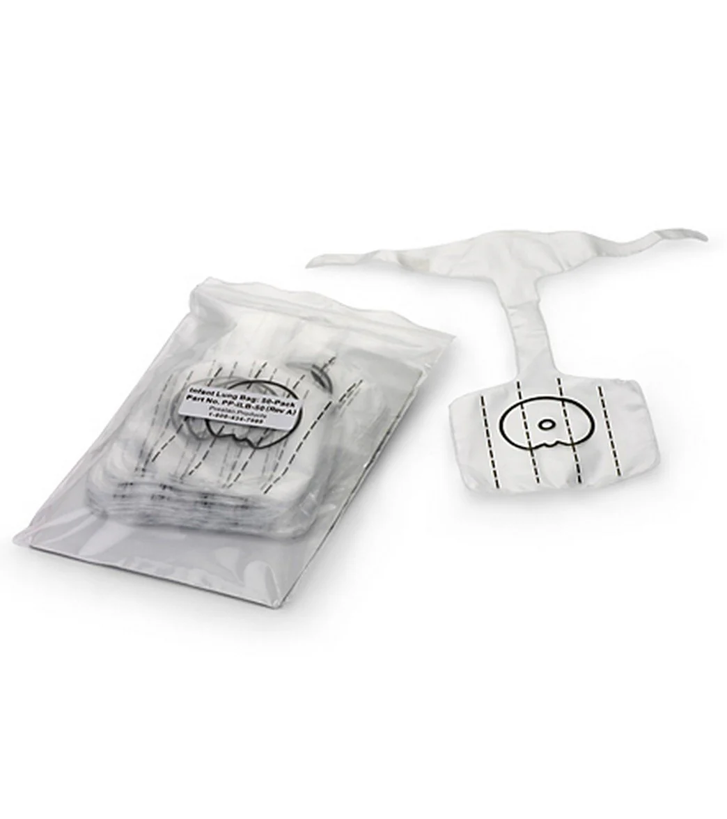 Prestan Professional Infant Face-Shield Lung-Bags 50 Pack
