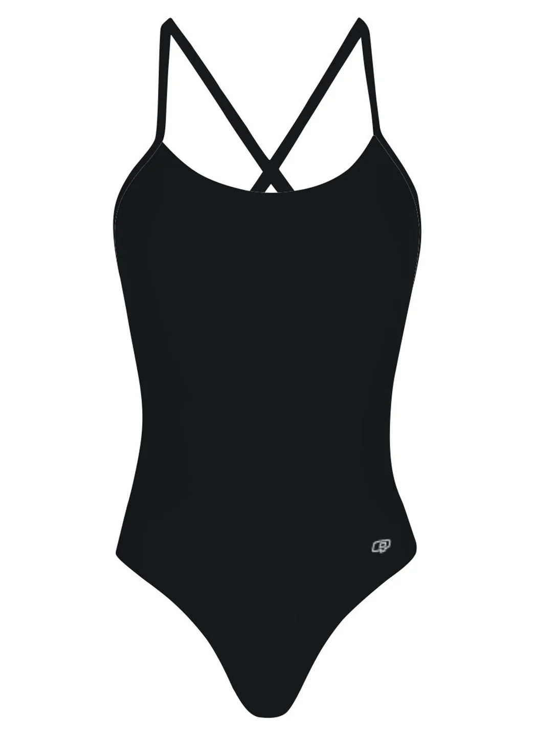Q Swimwear Women's Solid Tie Back One Piece Swimsuit - Image 3