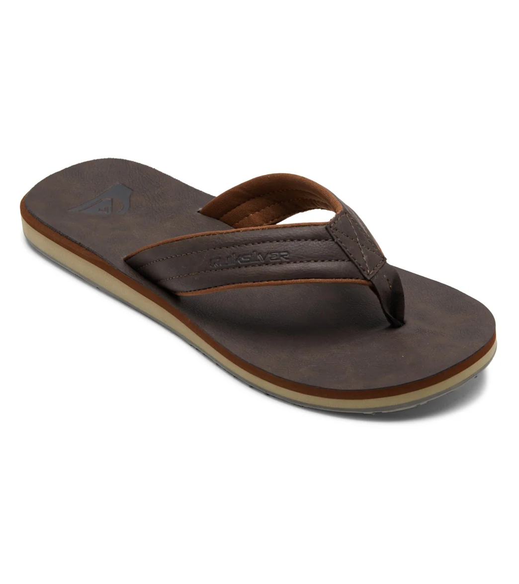 Quiksilver Men's Carver Nubuck Flip Flop - Image 4