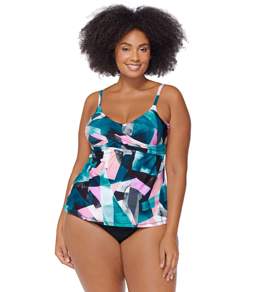 Raisins Women's Art District Aries Plus Size Tankini Top - Image 4