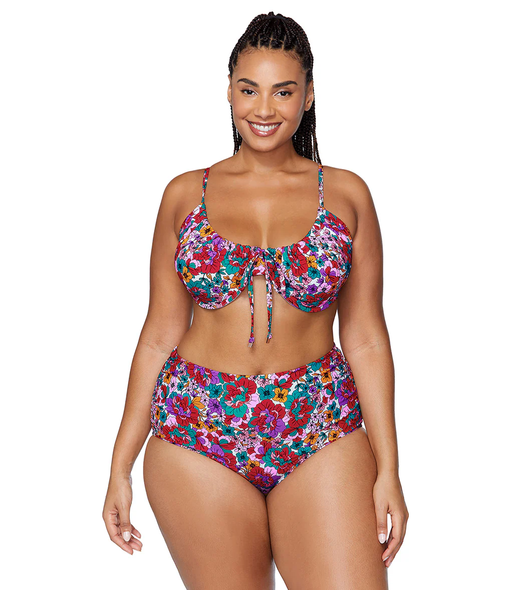 Raisins Women's Brilliant Bloom Collina Plus Size Underwire Bikini Top - Image 11