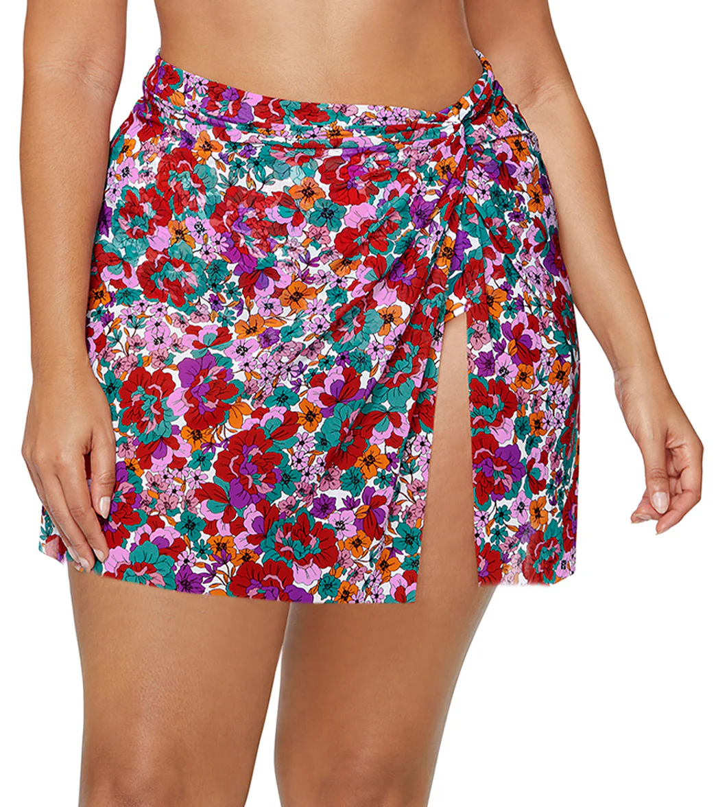 Raisins Women's Brilliant Bloom Isla Plus Size Cover Up Pareo