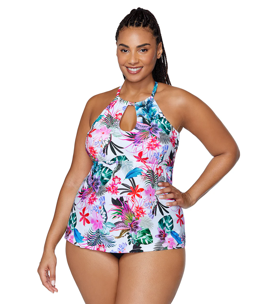 Raisins Women's Liku Beach Rosalie Plus Size Underwire Tankini Top - Image 6