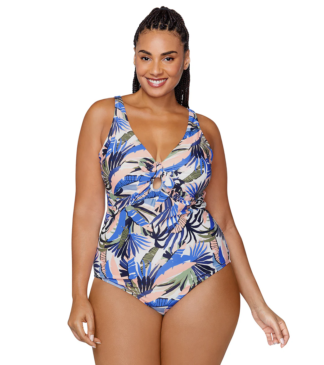 Raisins Women's Paraiso Palms Muna Plus Size One Piece Swimsuit - Image 3