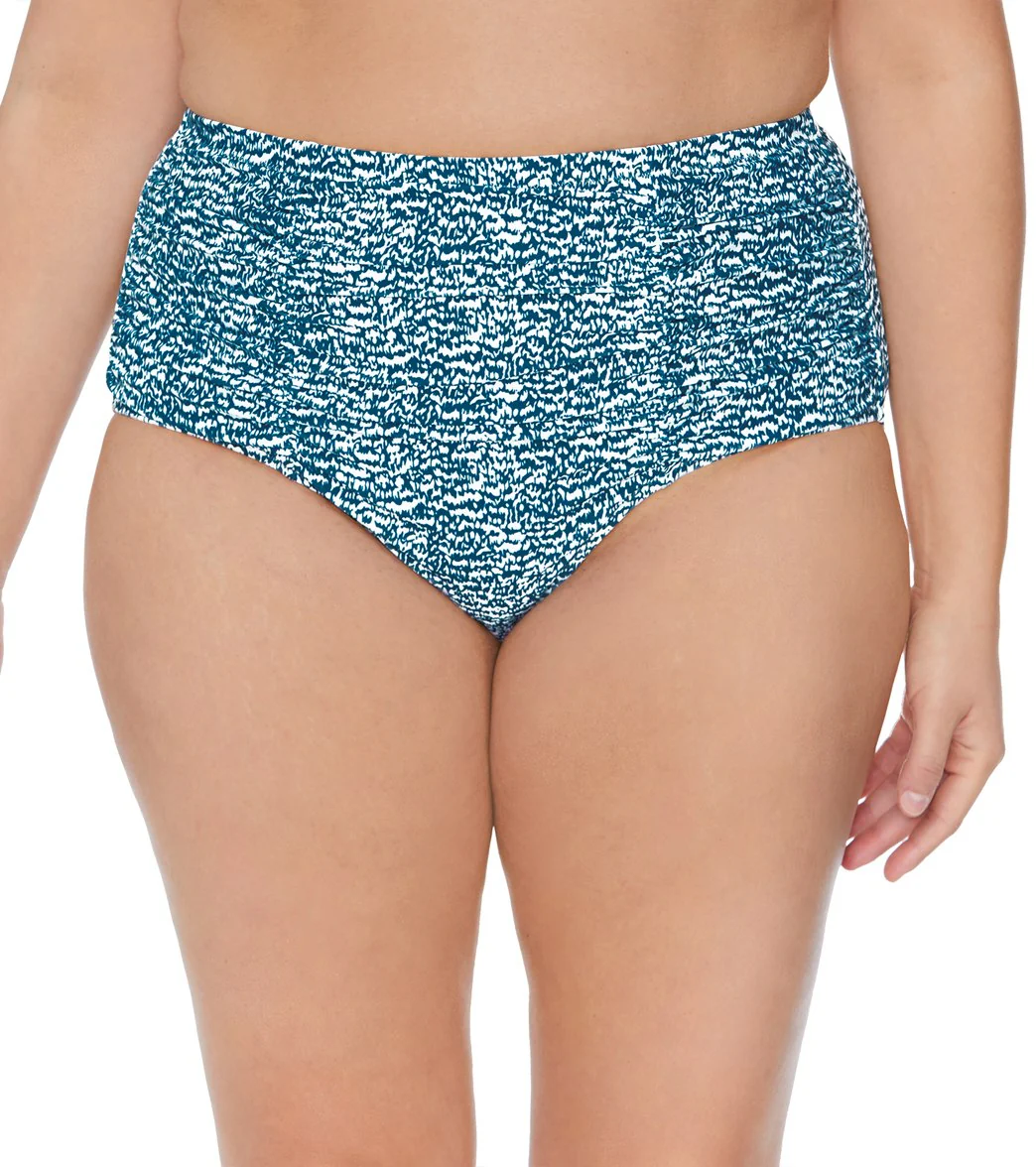 Raisins Women's Plus Size Palms Highway Costa High Waisted Bikini Bottom - Image 5
