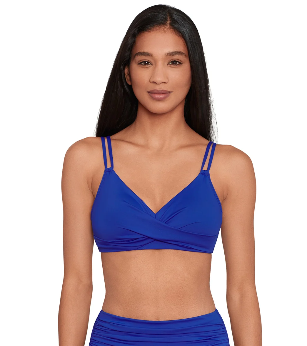 Ralph Lauren Women's Beach Club Solids Double Strap Twist Bikini Top - Image 6