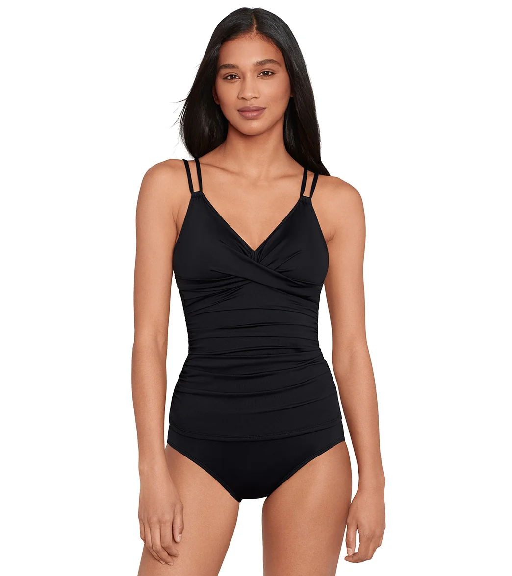 Ralph Lauren Women's Beach Club Solids Double Strap Twist Camkini Tankini Top - Image 10