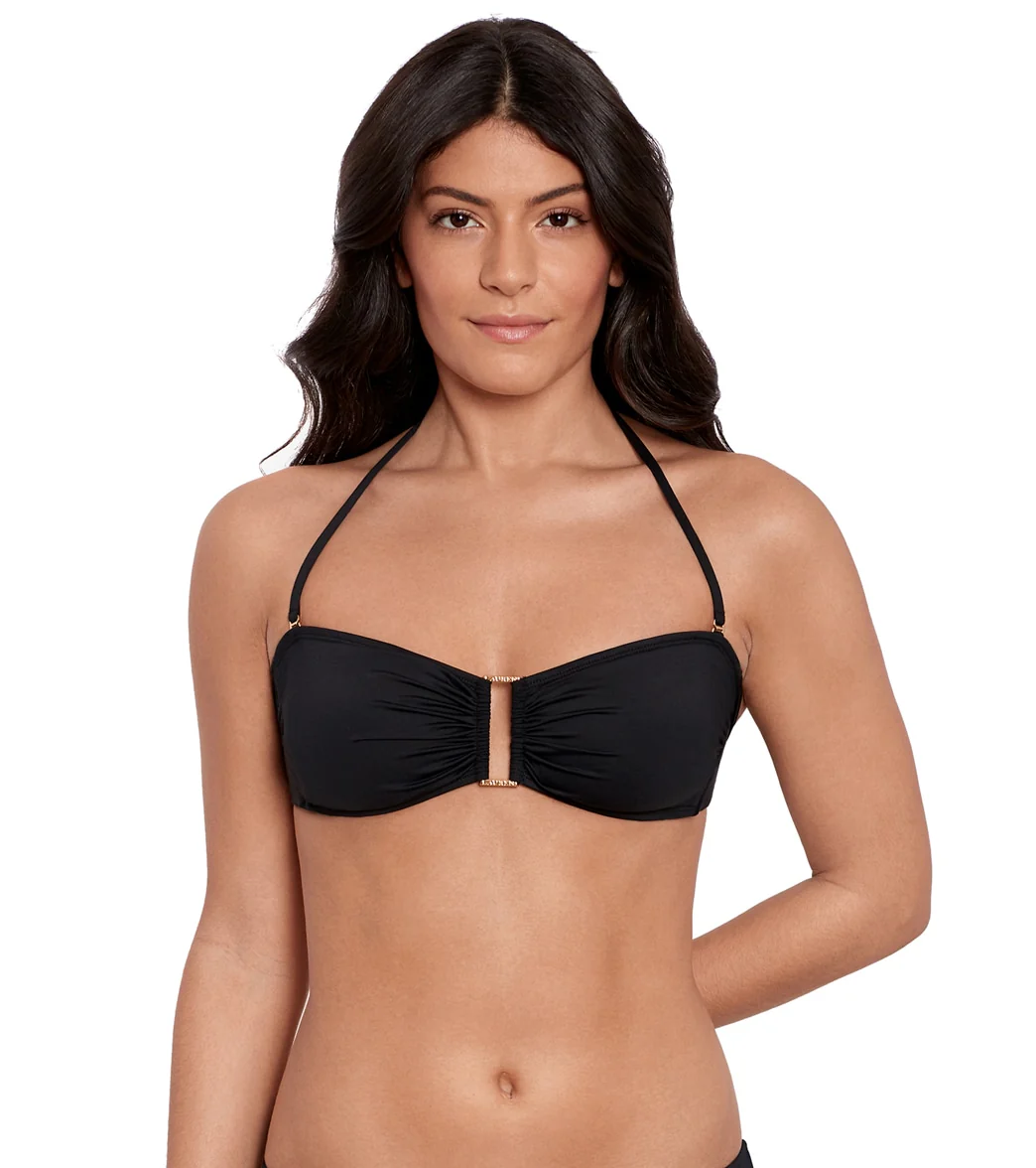Ralph Lauren Women's Beach Club Solids Ring Bandeau Bikini Top - Image 5