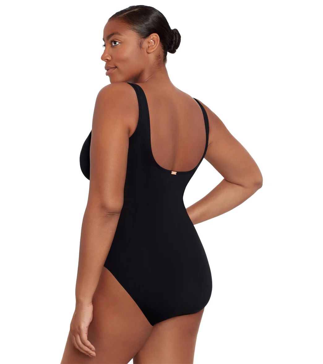 Ralph Lauren Women's Beach Club Solids Ring One Piece Swimsuit - Image 33