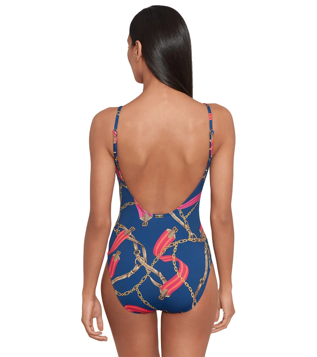 Ralph Lauren Women's Bridle Path Lingerie Ring One Piece Swimsuit - Image 3