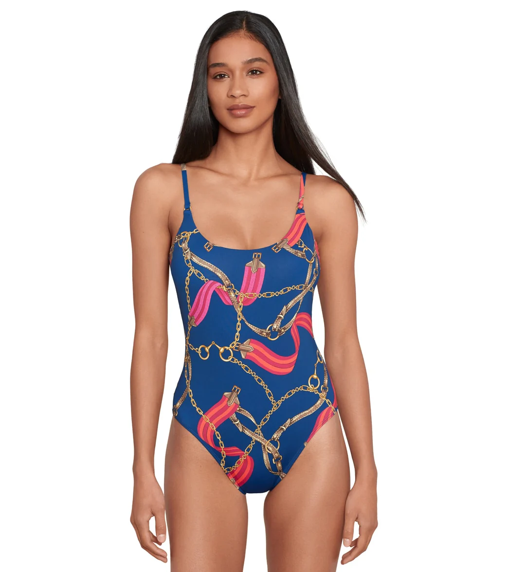 Ralph Lauren Women's Bridle Path Lingerie Ring One Piece Swimsuit - Image 6